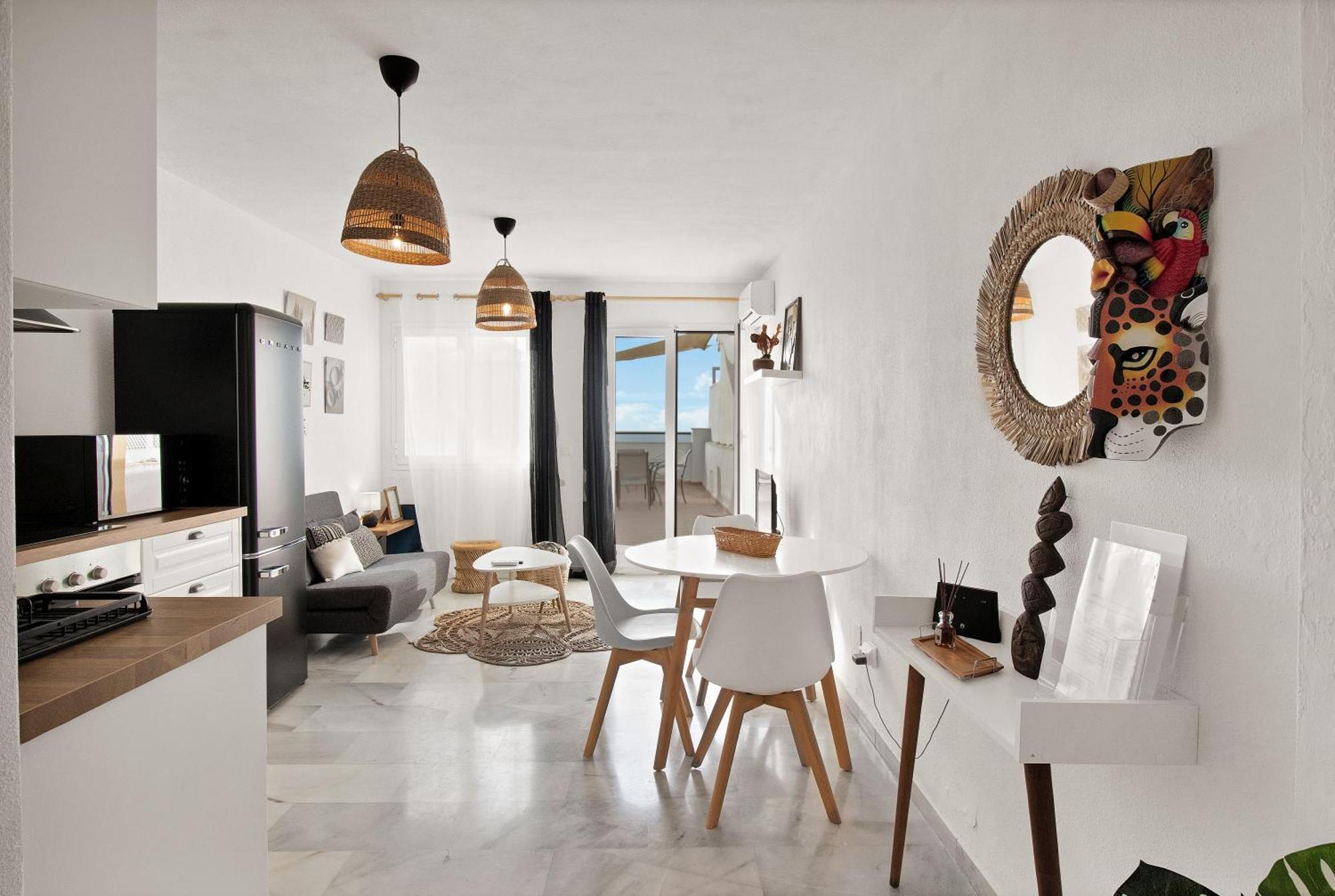Duplex Estilo Boho Con Increible Terraza Y Vistas Al Mar En Estepona - Las Abejeras 609 아파트 외부 사진