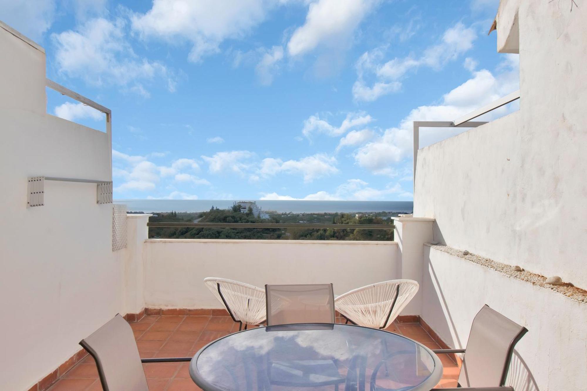 Duplex Estilo Boho Con Increible Terraza Y Vistas Al Mar En Estepona - Las Abejeras 609 아파트 외부 사진