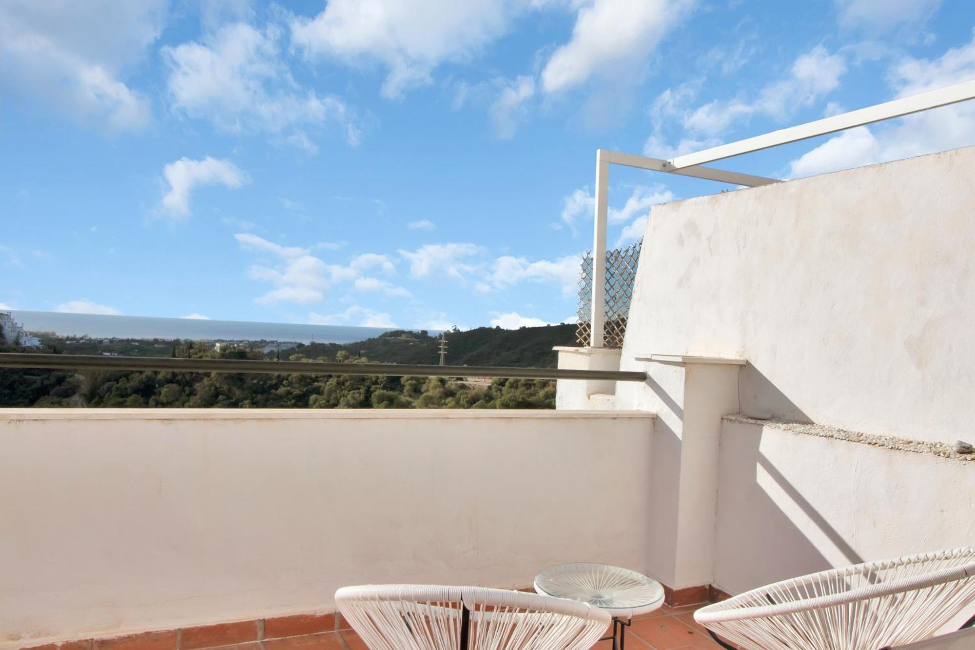 Duplex Estilo Boho Con Increible Terraza Y Vistas Al Mar En Estepona - Las Abejeras 609 아파트 외부 사진
